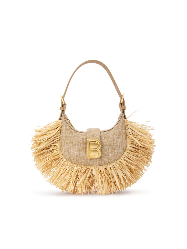 Linen w/ Fringed Wicker