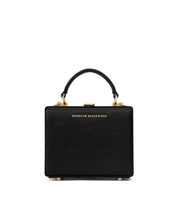 Black Satin w/ Brass Hardware