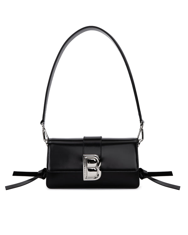Black Hard Leather w/ Silver Hardware