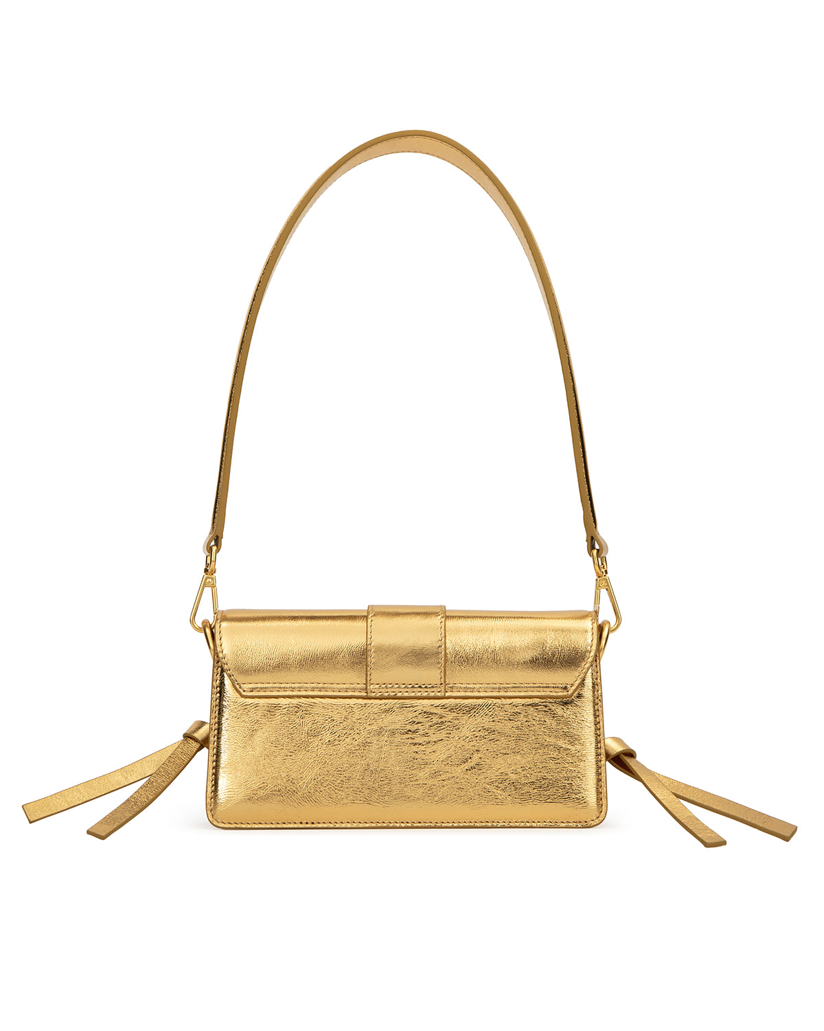 Brandon Blackwood New York - Medium Nia Bag - Gold Cracked Leather