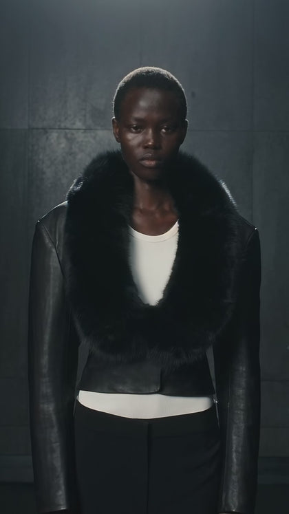 Fox Fur Collar Jacket thumbnail 4