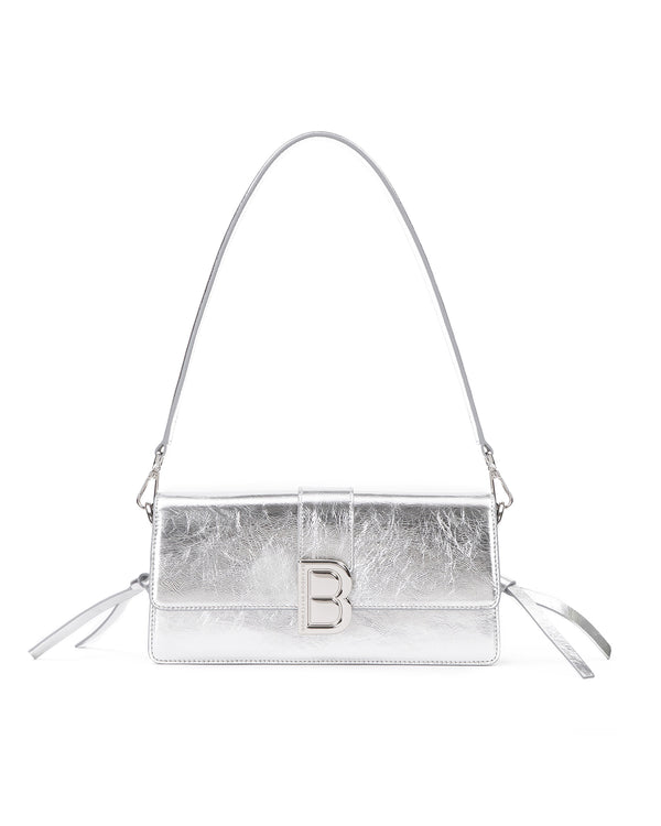 Silver Cracked Leather