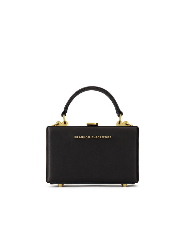 Black Satin w/ Brass Hardware