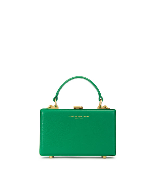 True Green Leather w/ Brass Hardware
