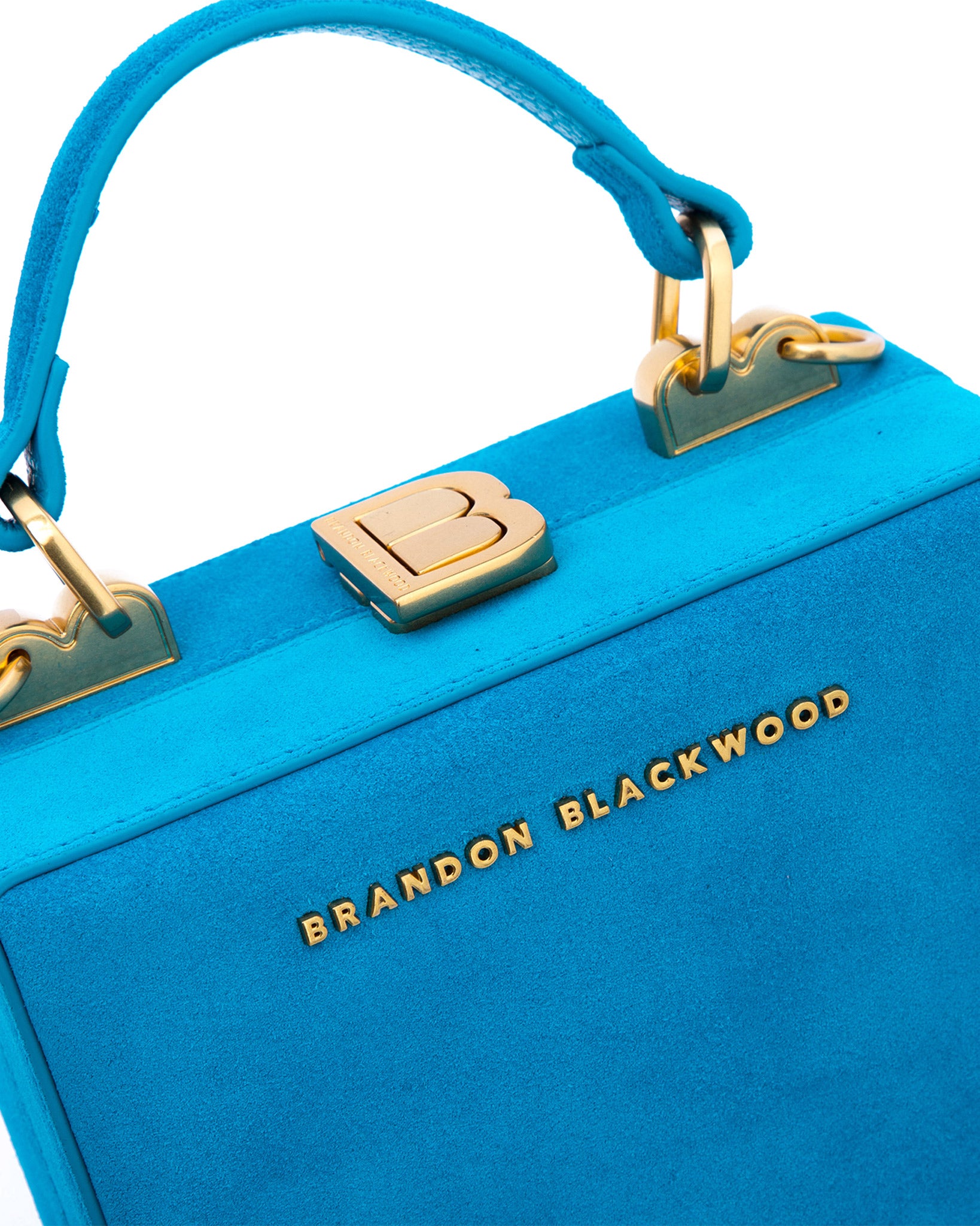 Brandon Blackwood Kendrick Trunk Mini Powder Blue in Vegan Leather with  Silver-tone - US