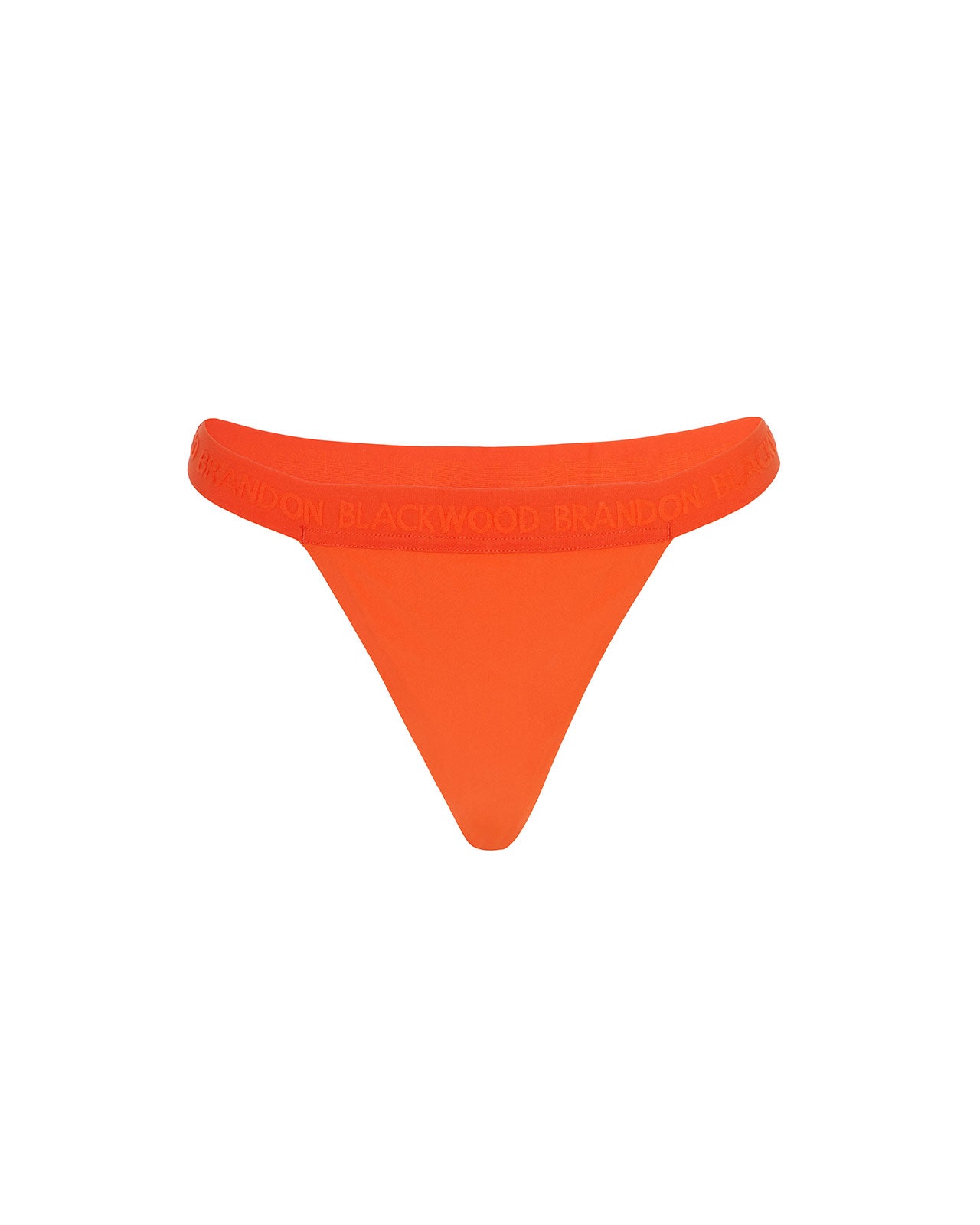 Brandon Blackwood New York - Logo Swim Thong - Orange