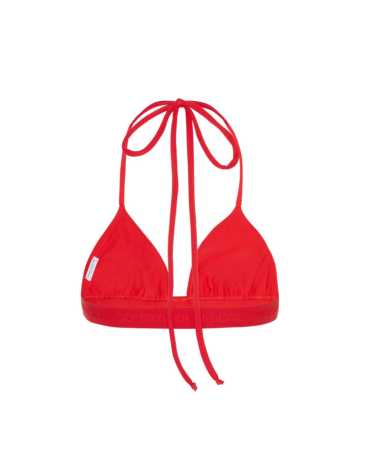 Brandon Blackwood New York - Logo Halter Bikini Top - Red