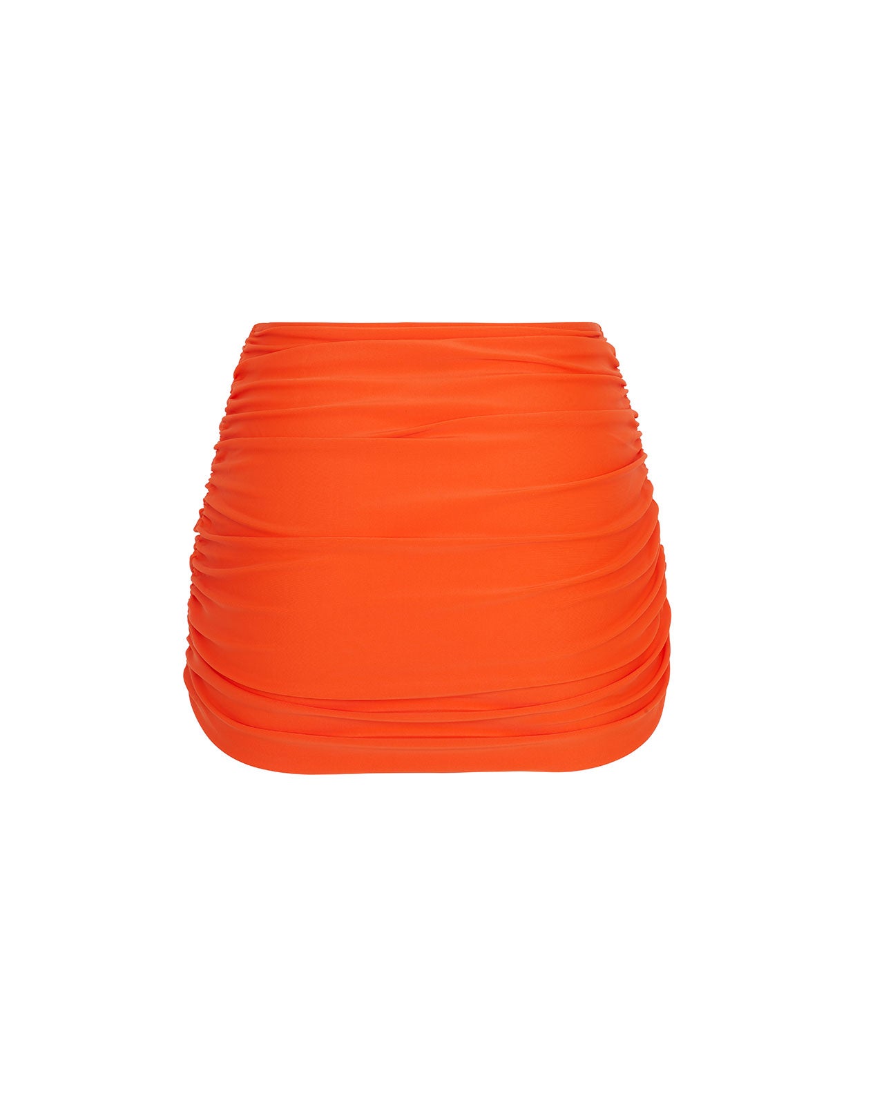 Brandon Blackwood New York - Ruched Swim Skirt - Orange