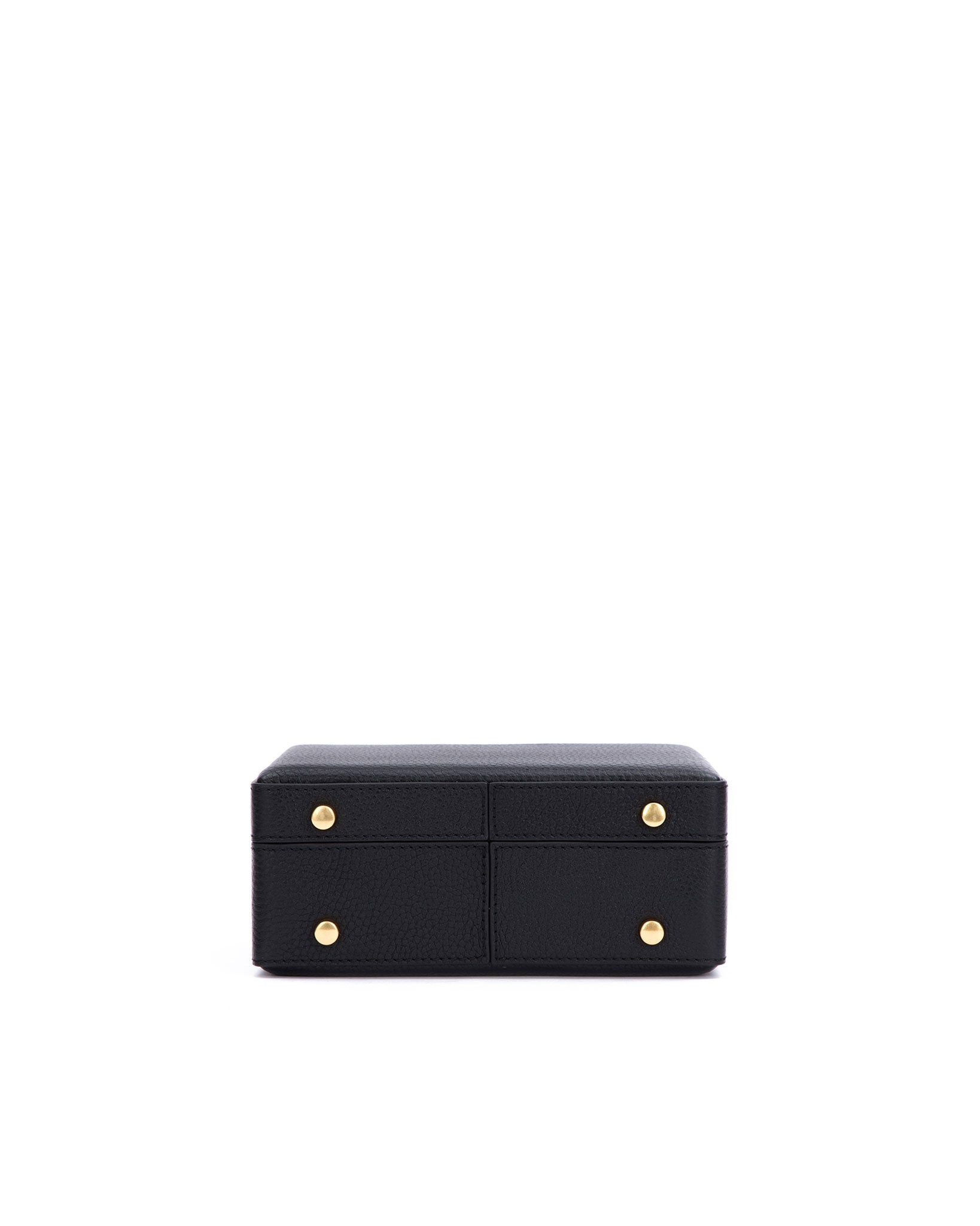 Brandon Blackwood New York - Kendrick Trunk - Midnight Black Leather w/ Brass Hardware