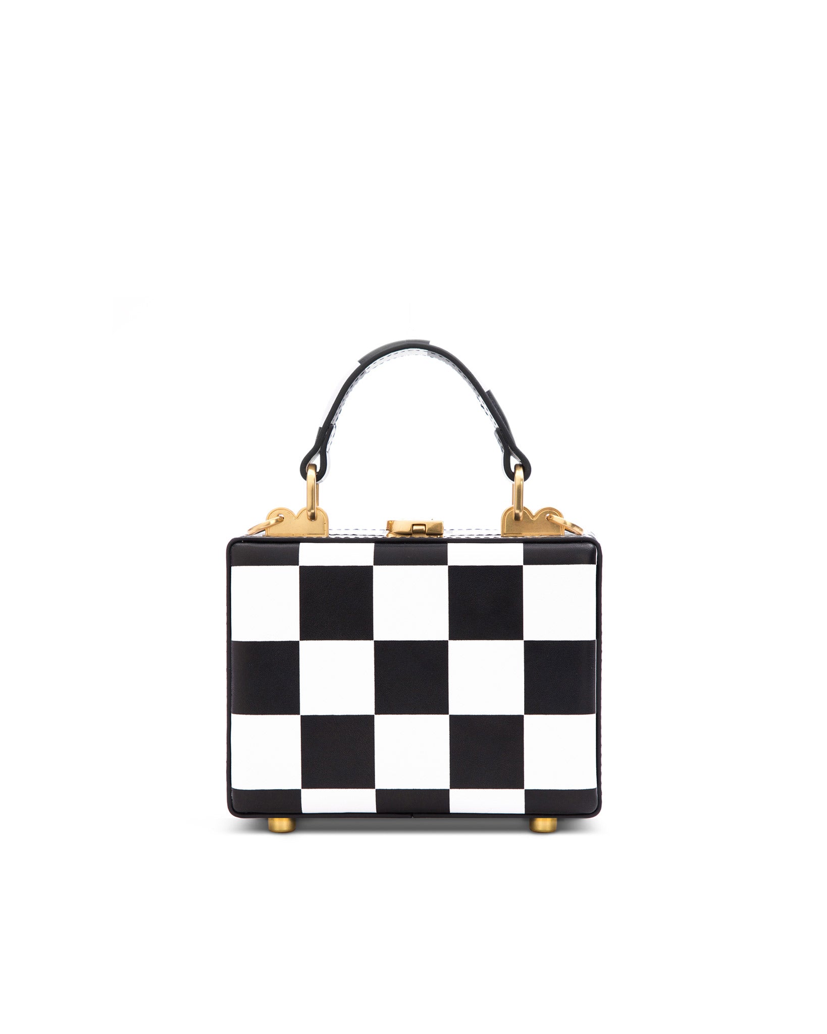 Nima Checkered Faux Leather Handbag | Fearless Race Wear