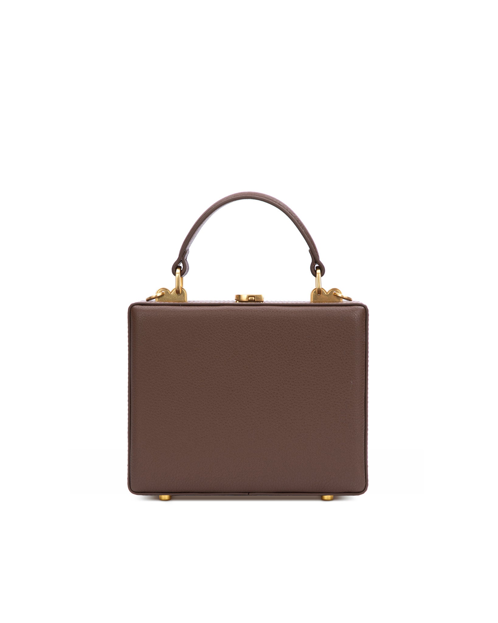 Brandon Blackwood New York - Kendrick Trunk - Chocolate Brown Leather w/ Brass Hardware