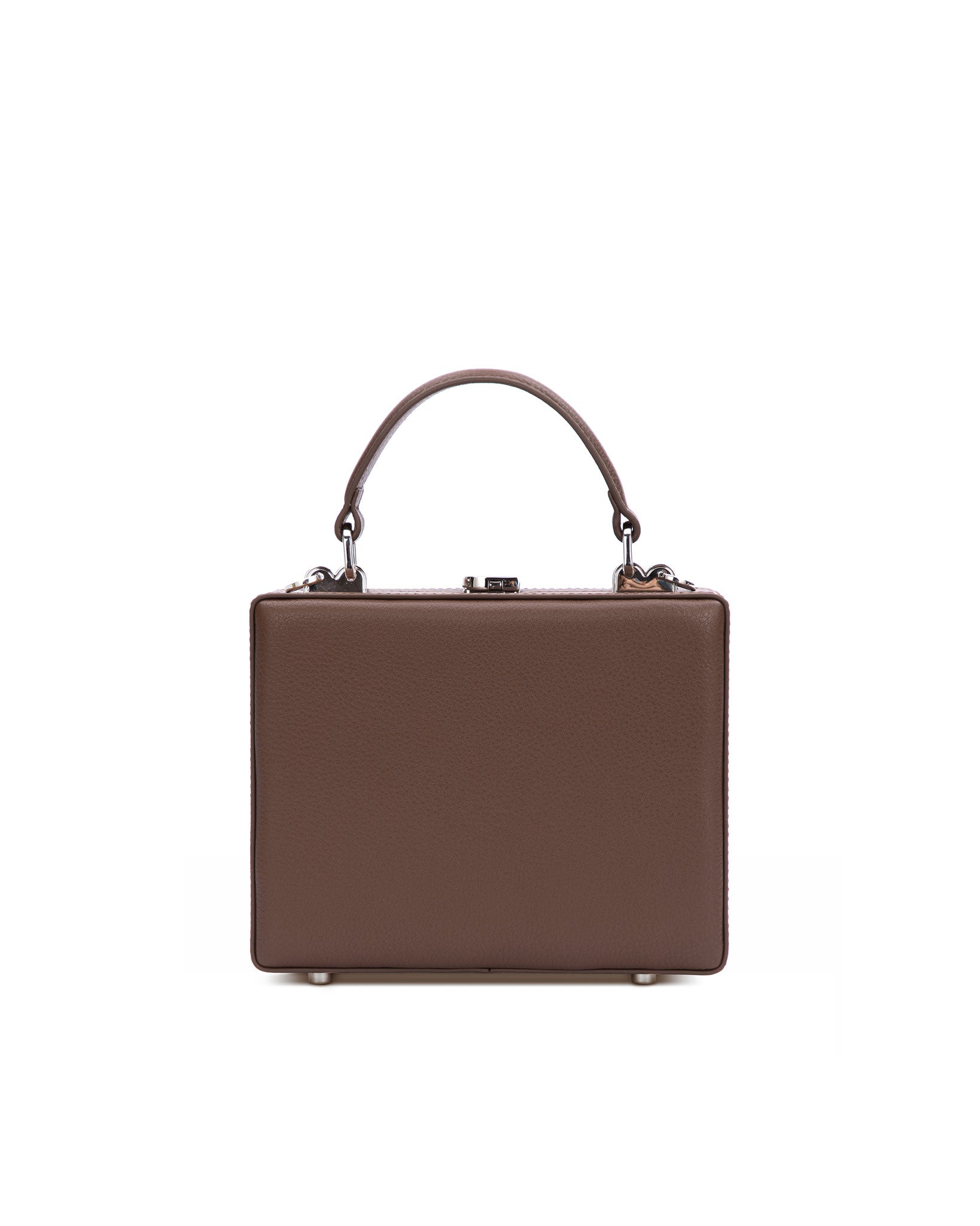 Brandon Blackwood New York - Kendrick Trunk - Chocolate Brown Leather w/ Silver Hardware