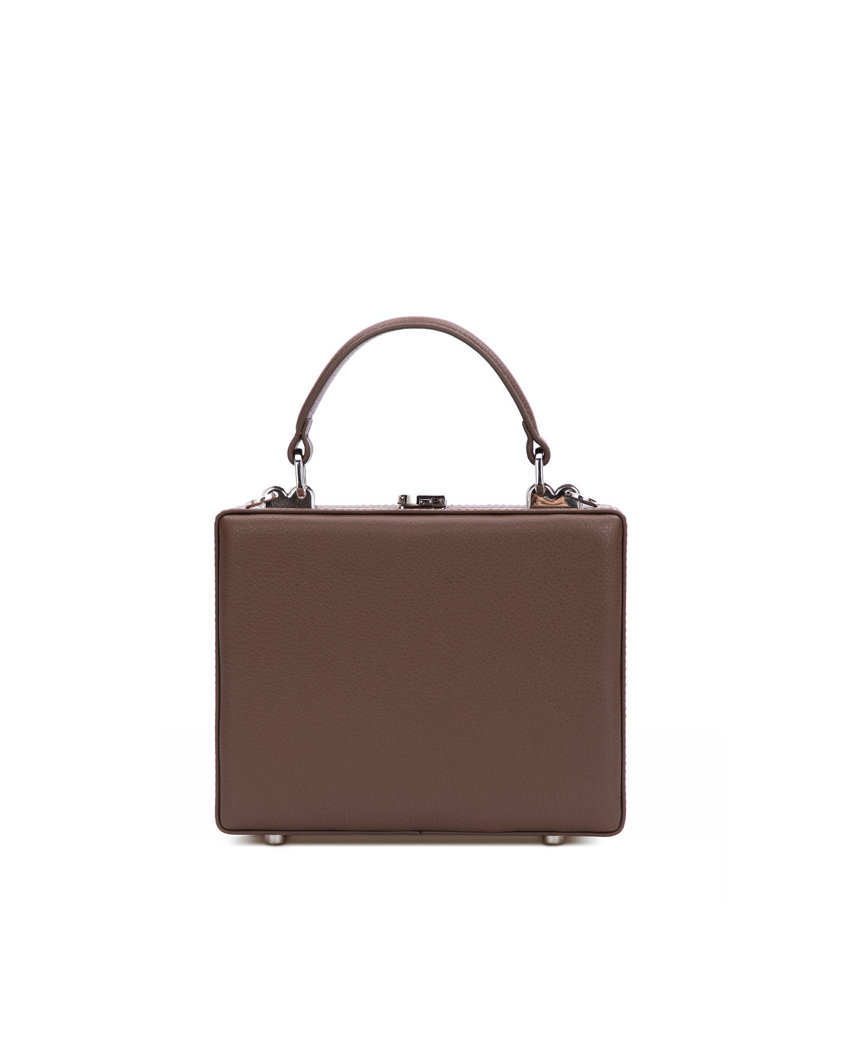 Brandon Blackwood New York - Kendrick Trunk - Chocolate Brown Leather w/ Silver Hardware