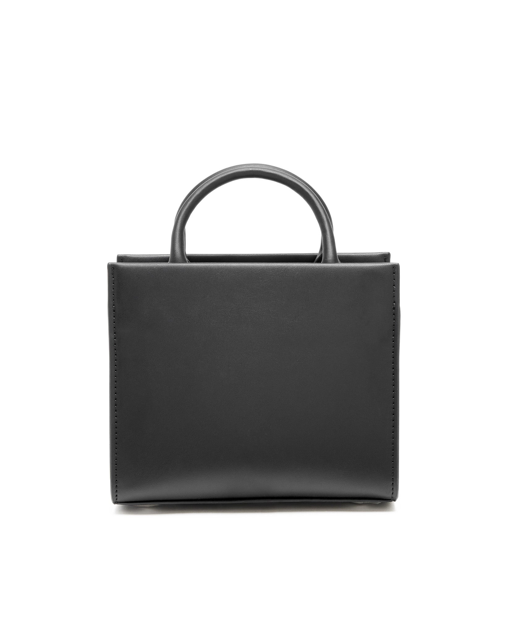 Brandon Blackwood New York - ESR Tote - Black Apple Leather w/ Silver Hardware