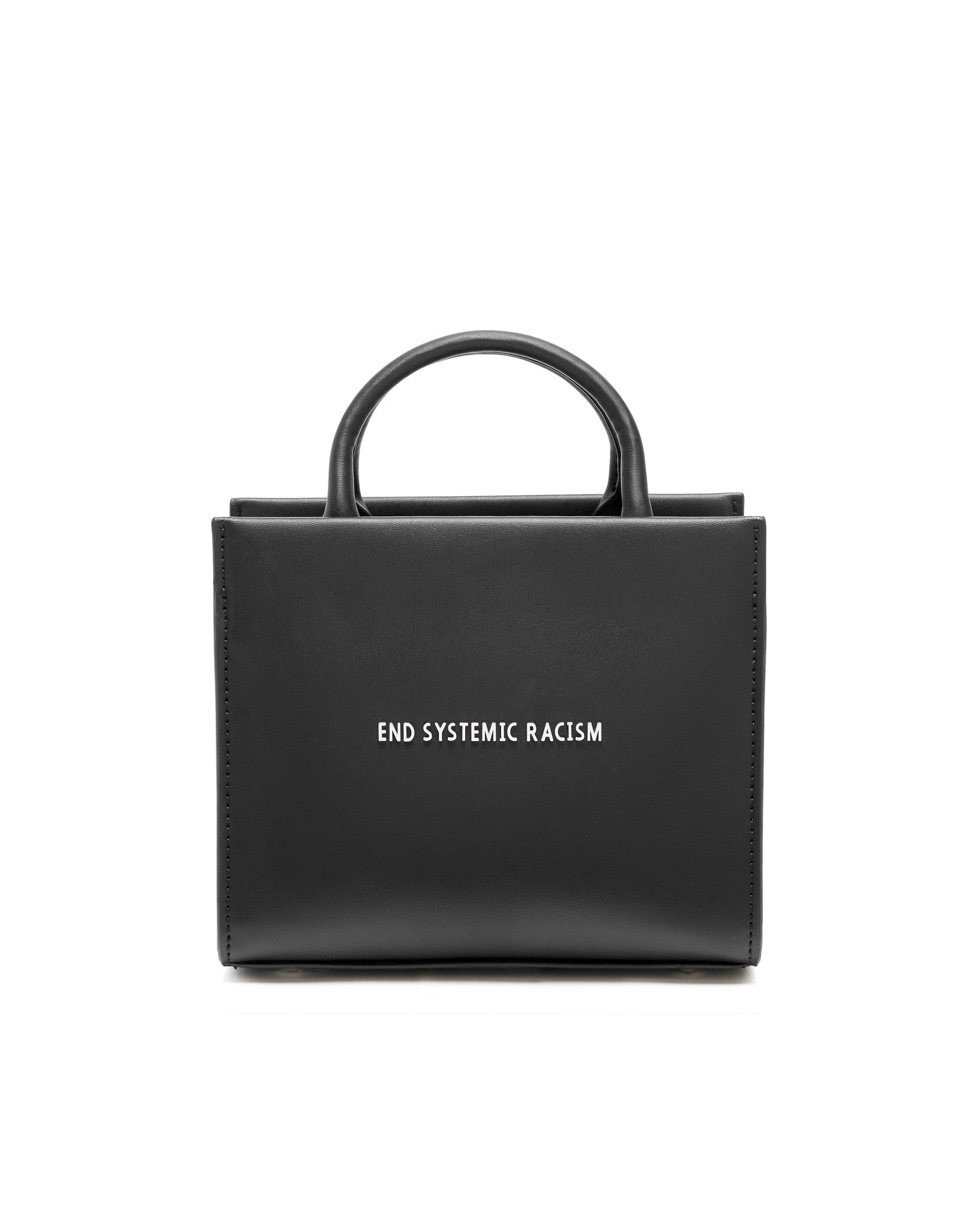 Brandon Blackwood New York - ESR Tote - Black Apple Leather w/ Silver Hardware