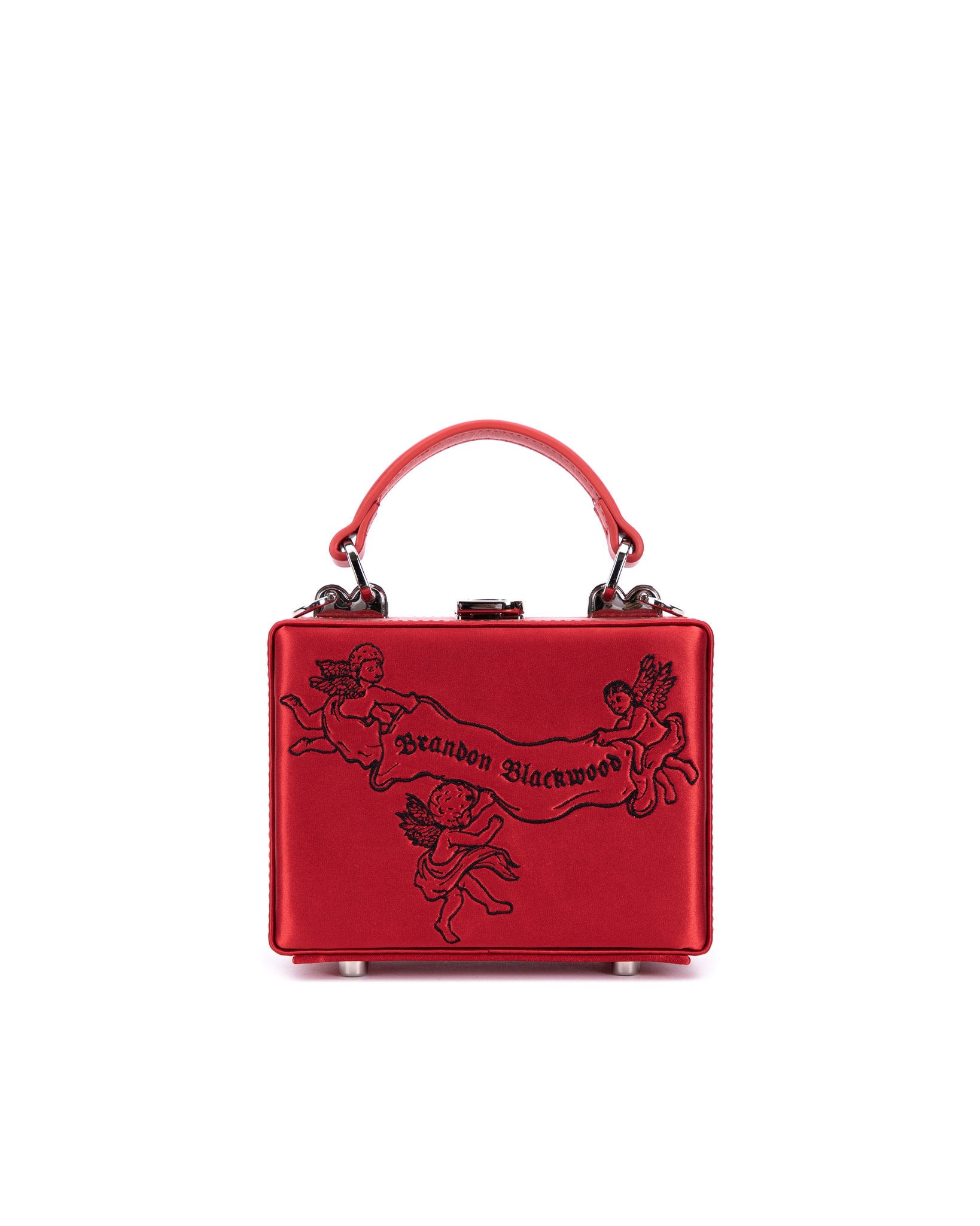 Brandon Blackwood New York - Mini Kendrick Trunk - Red Satin Cherub