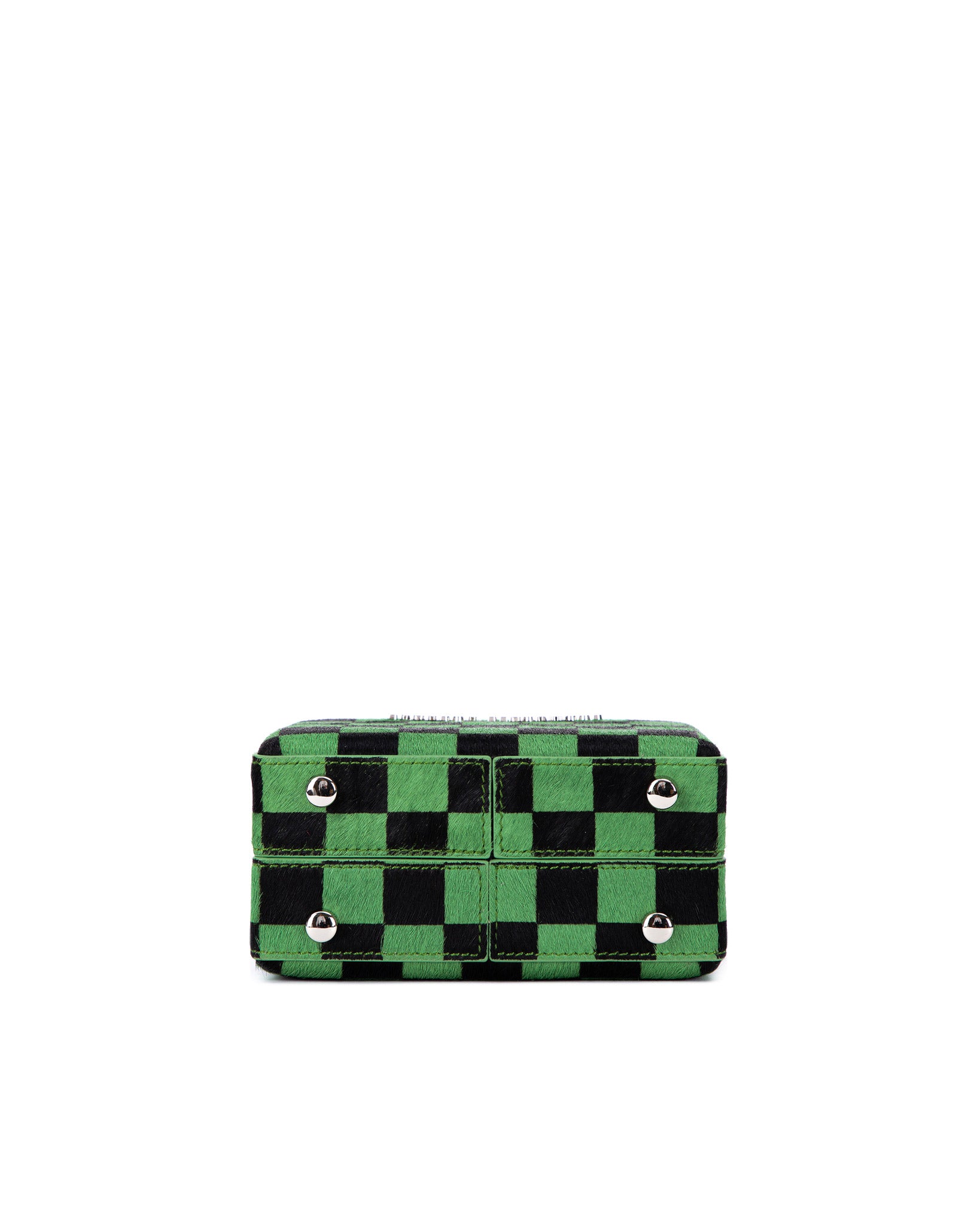 Coin Pouch Green Checkered