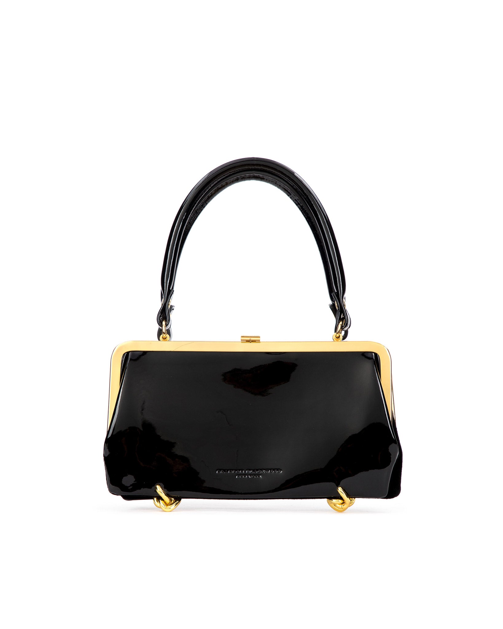 Brandon Blackwood New York - Gemini Purse - Black Patent Leather