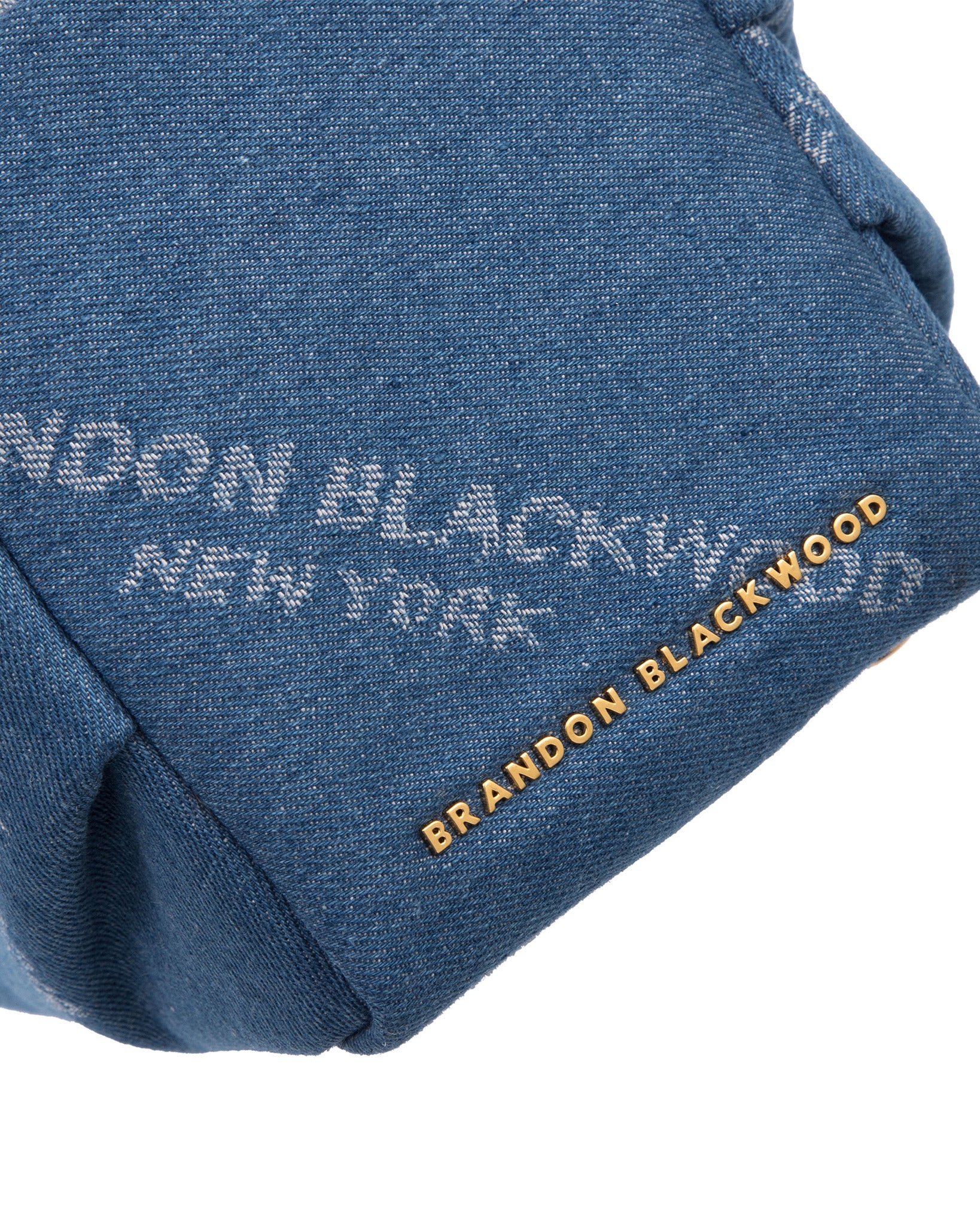 Brandon Blackwood New York - Valentina Shoulder Bag - BB Logo Denim