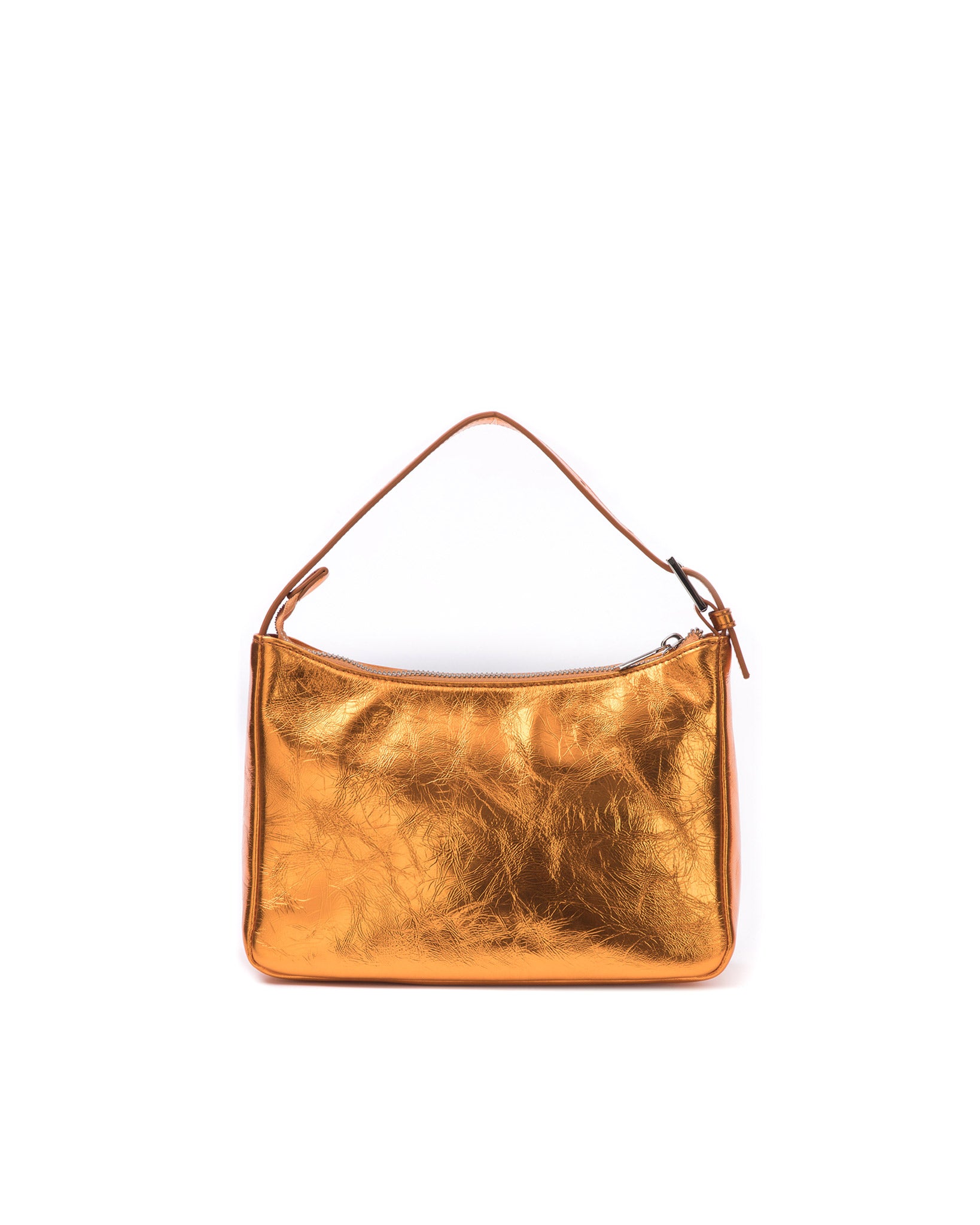 Brandon Blackwood New York - Cortni Bag - Cracked Metallic Orange Leather