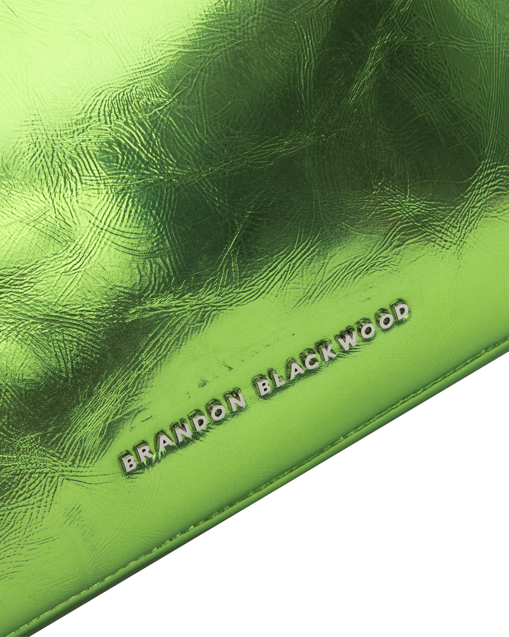 Brandon Blackwood New York - Cortni Bag - Cracked Metallic Green Leather