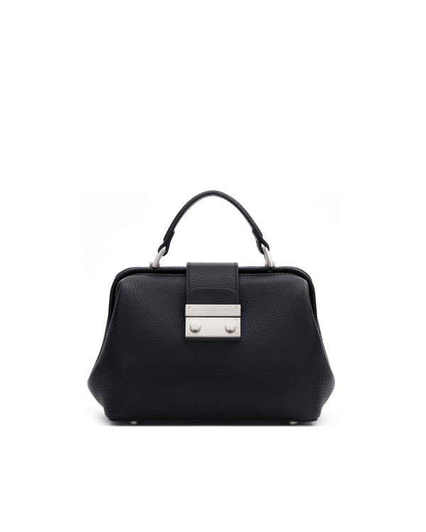 Black Leather w/ Silver Hardware