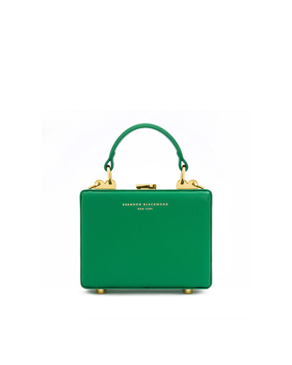 True Green Leather w/ Brass Hardware