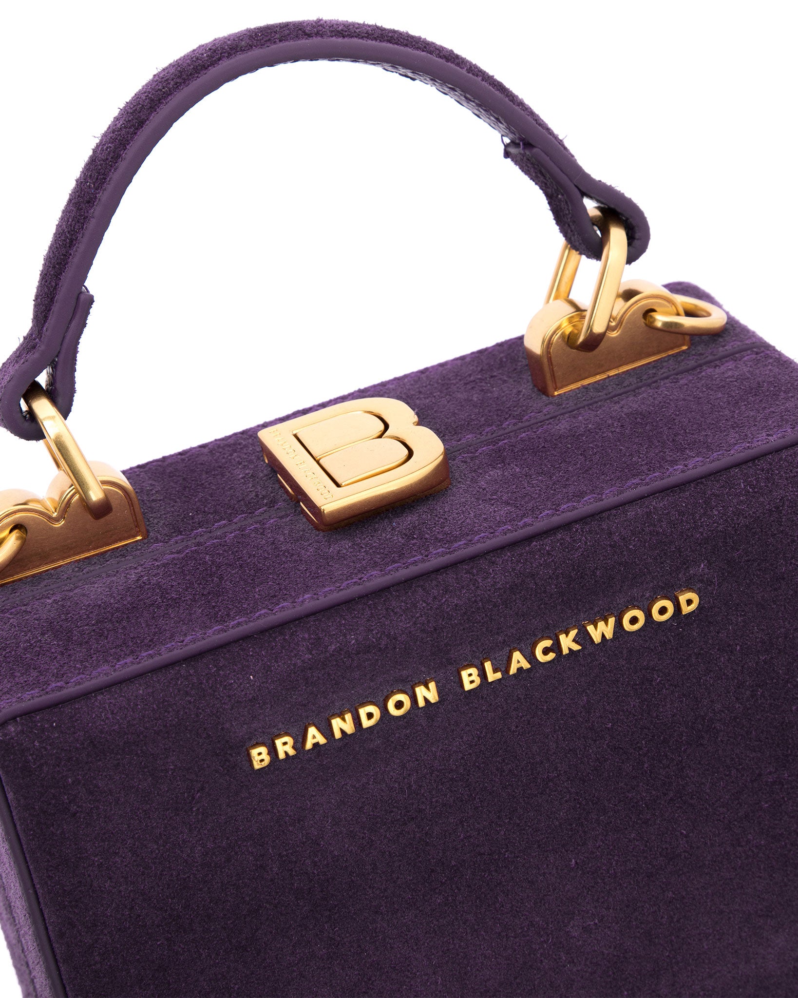 Brandon Blackwood Kendrick Mini Trunk Embellished Top-Handle Bag