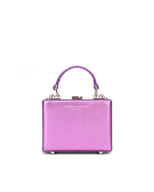 Metallic Purple Leather
