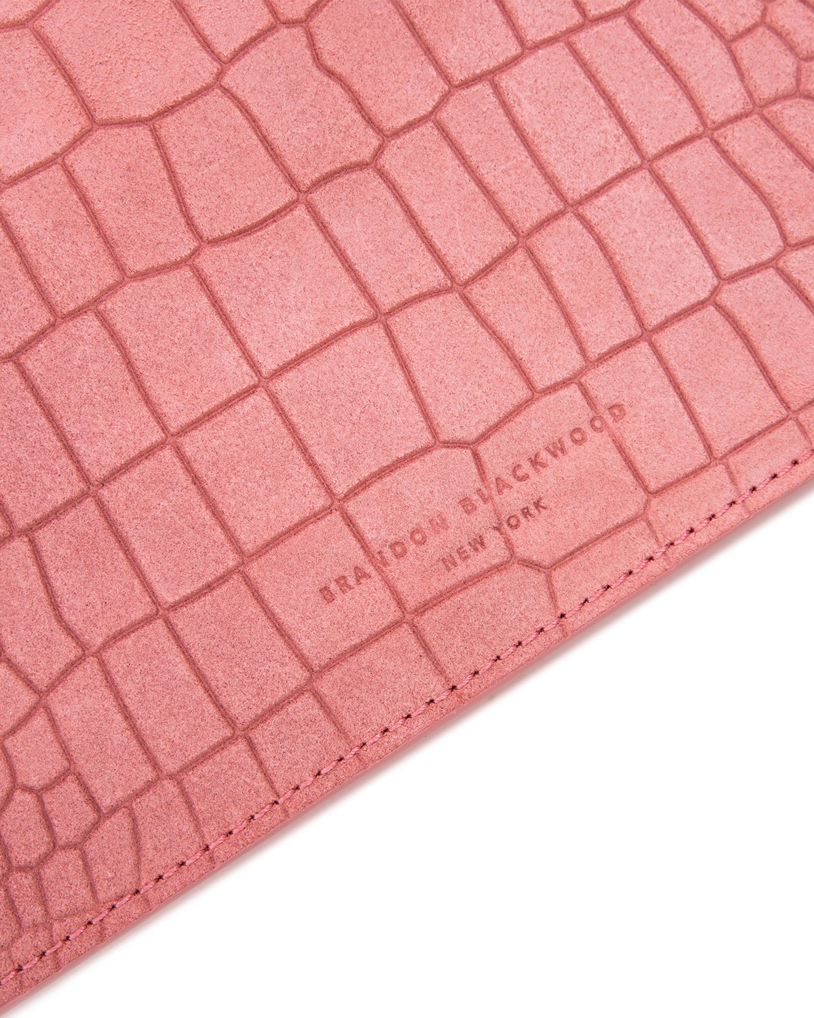 Brandon Blackwood New York - Standard Sophia Bag - Pink Croc Embossed