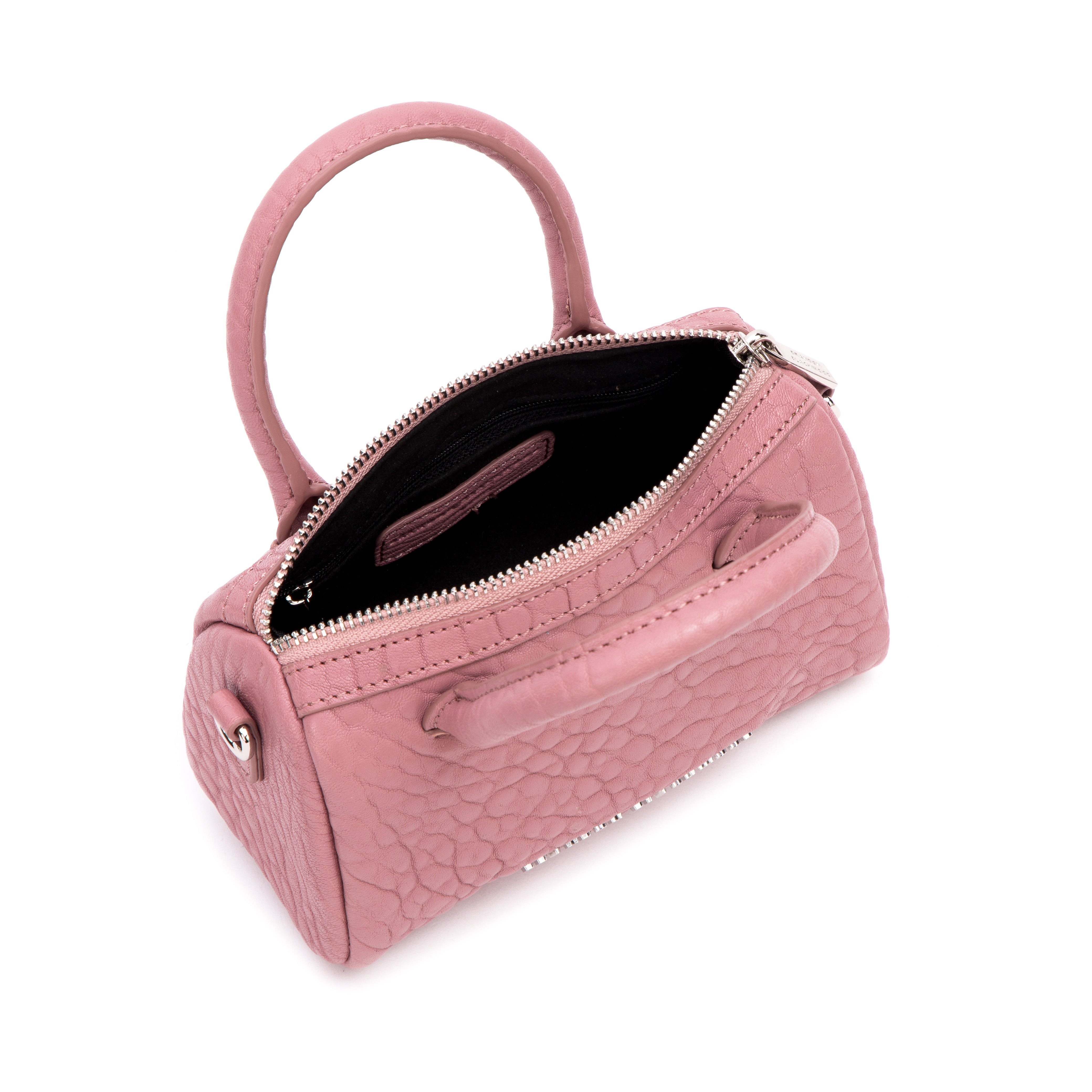 Brandon Blackwood New York - Mini Cara Duffle Bag - Pink Bubble Leather