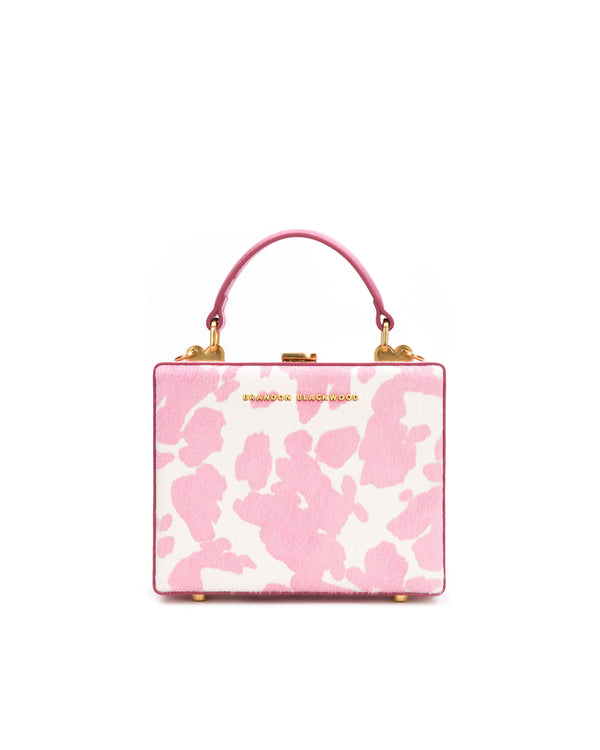 Pink Cow Print Ponyhair