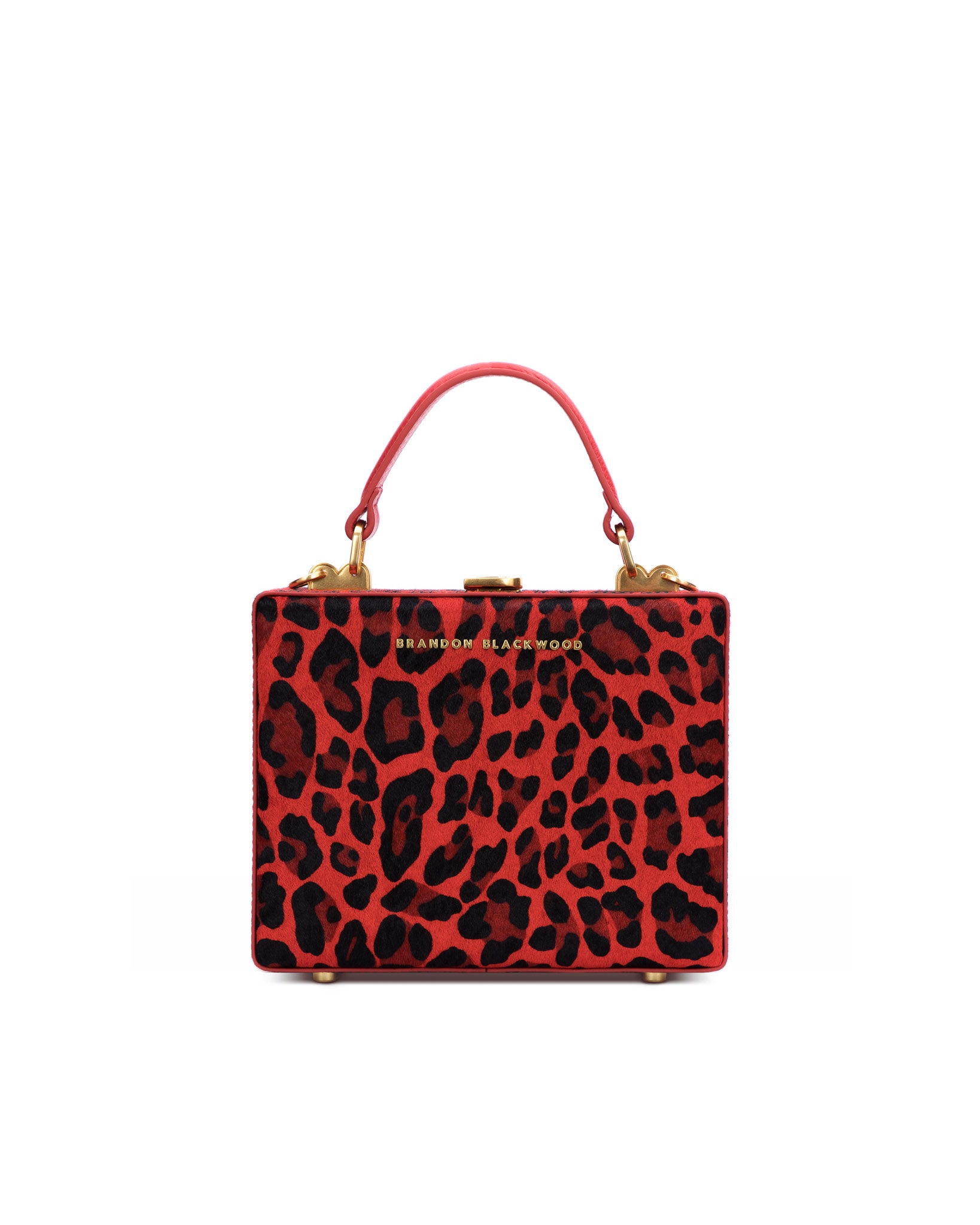 Brandon Blackwood New York - Kendrick Trunk - Red Leopard Ponyhair