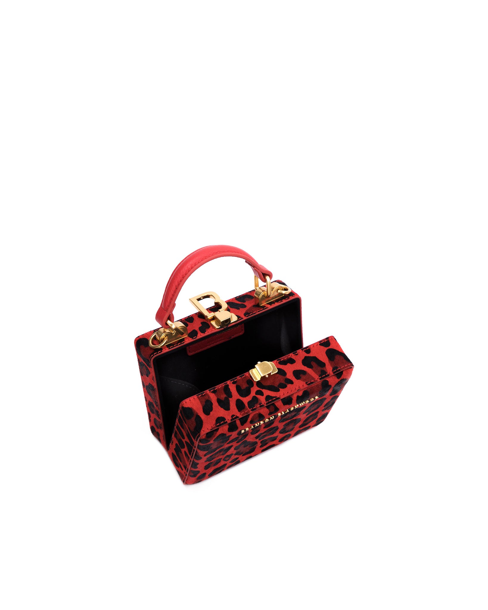 Dolce & Gabbana Micro Leopard Print Top Handle Bag